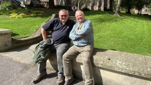 Roger and Ray  two long standing members meeting up for their trip to Molineux. Shame about the result lads.